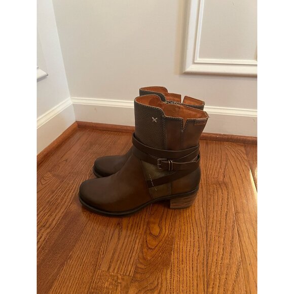 Pikolino Brown‎ Leather Ankle Boots Size 38 - Picture 2 of 5